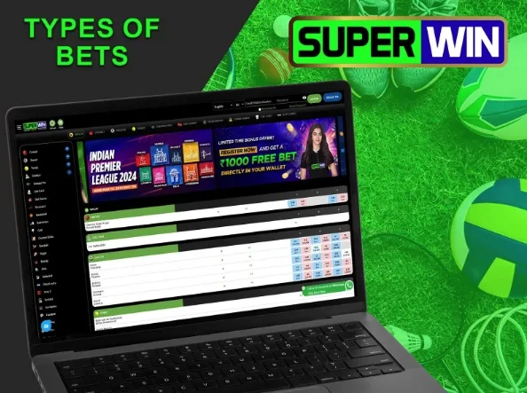 Types of bets at Superwin